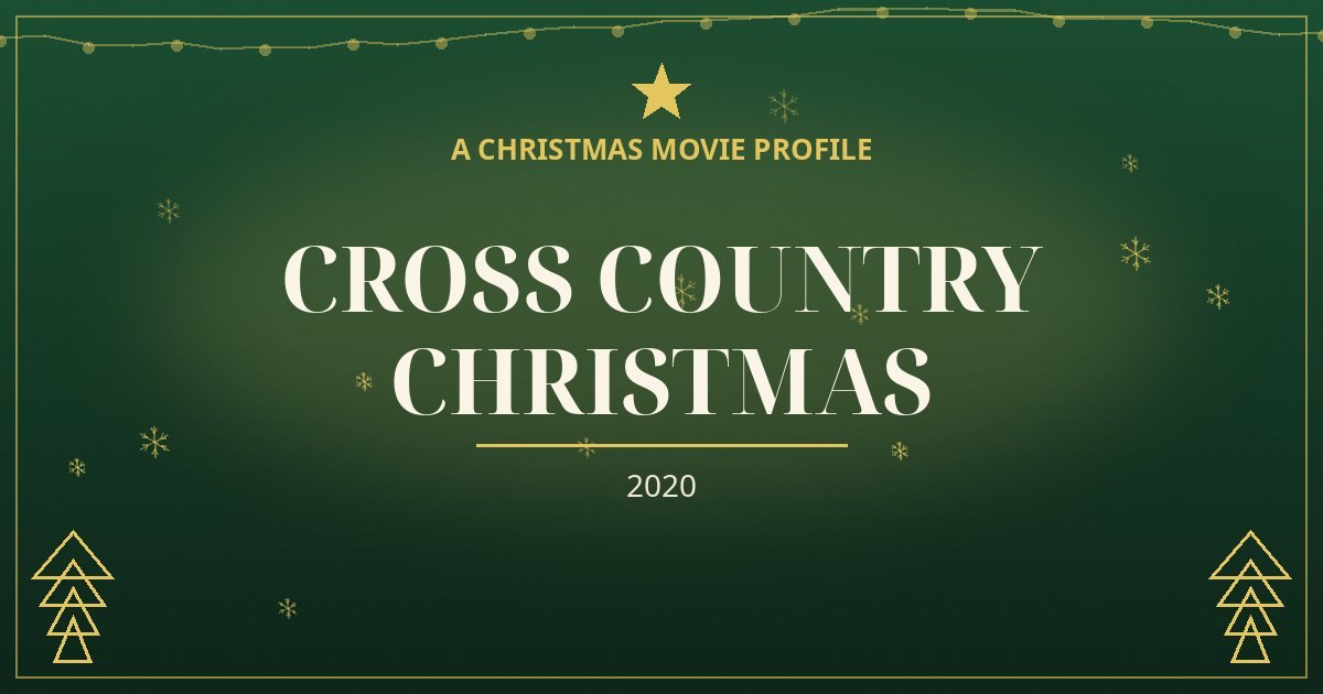 Cross Country Christmas — original designed title card art