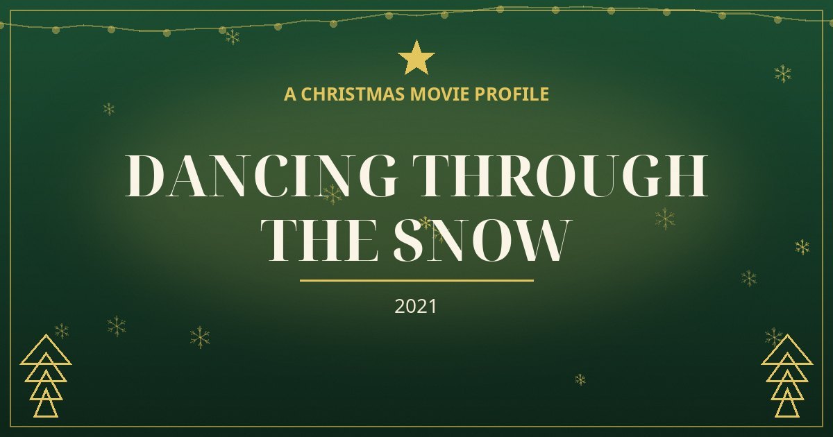 Dancing Through the Snow — original designed title card art