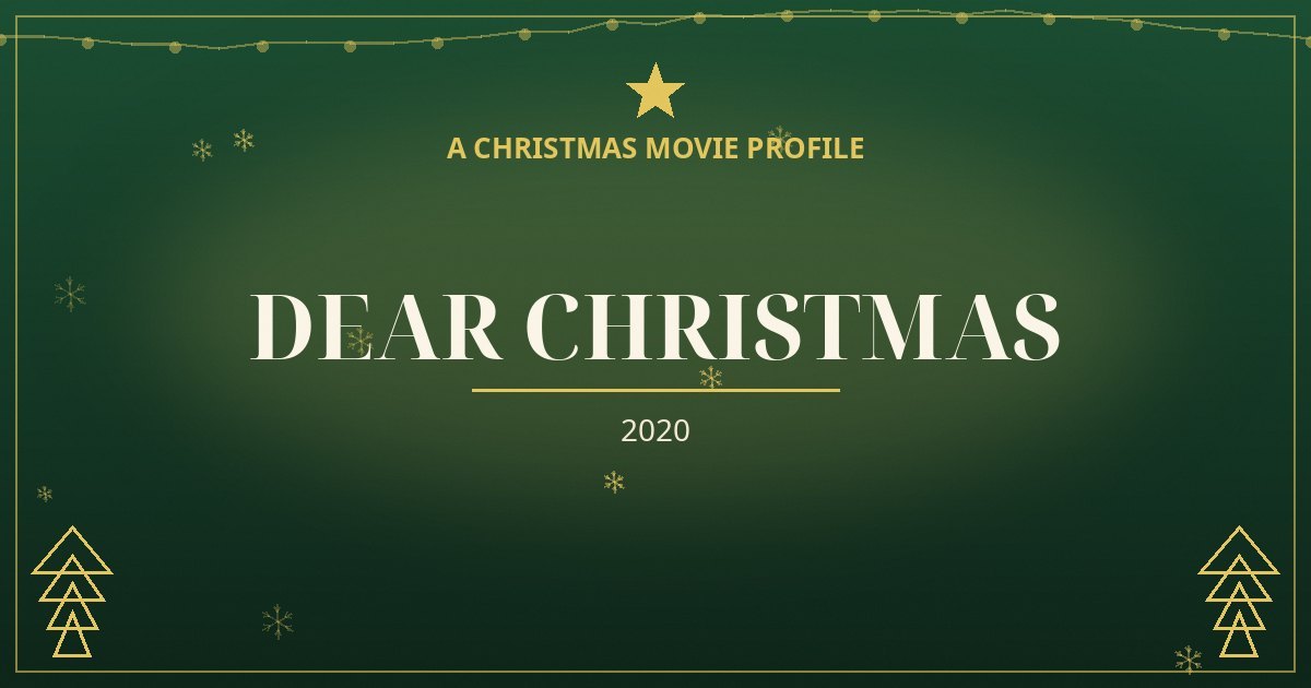 Dear Christmas — original designed title card art