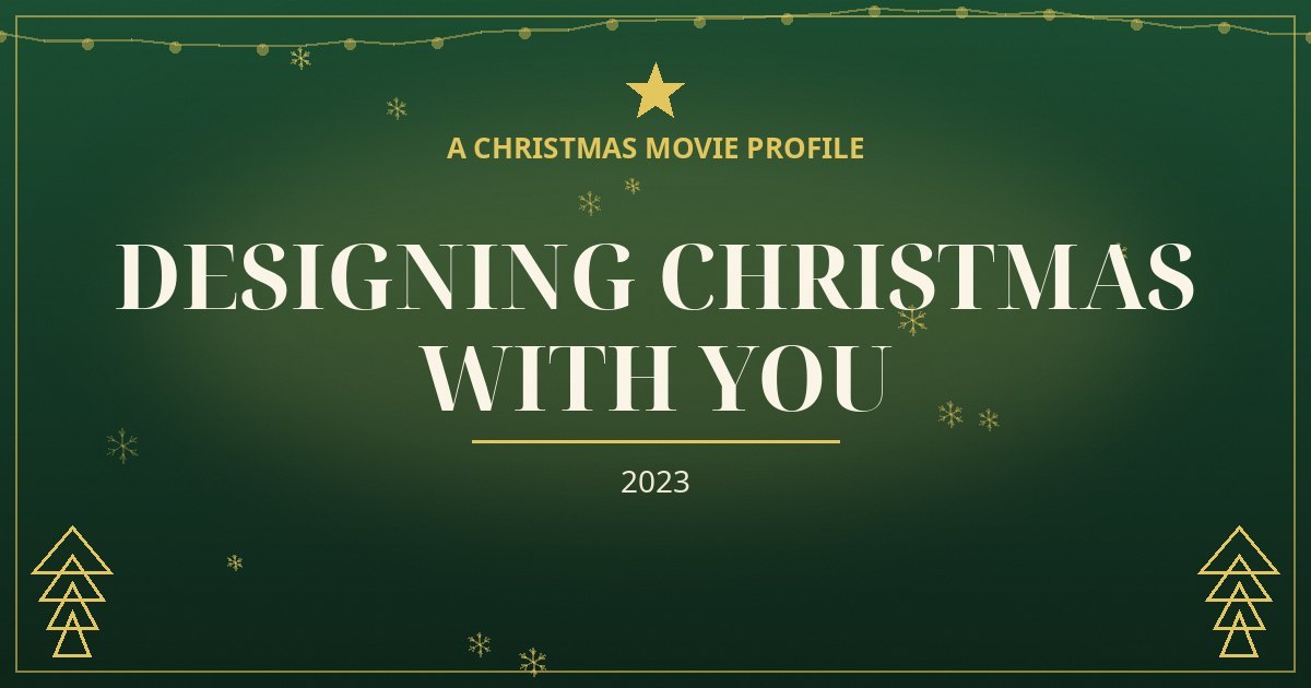 Designing Christmas with You — original designed title card art