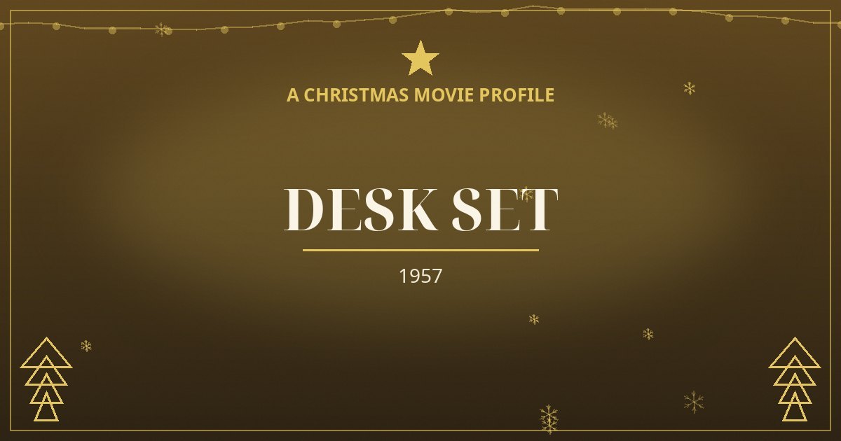 Desk Set — original designed title card art