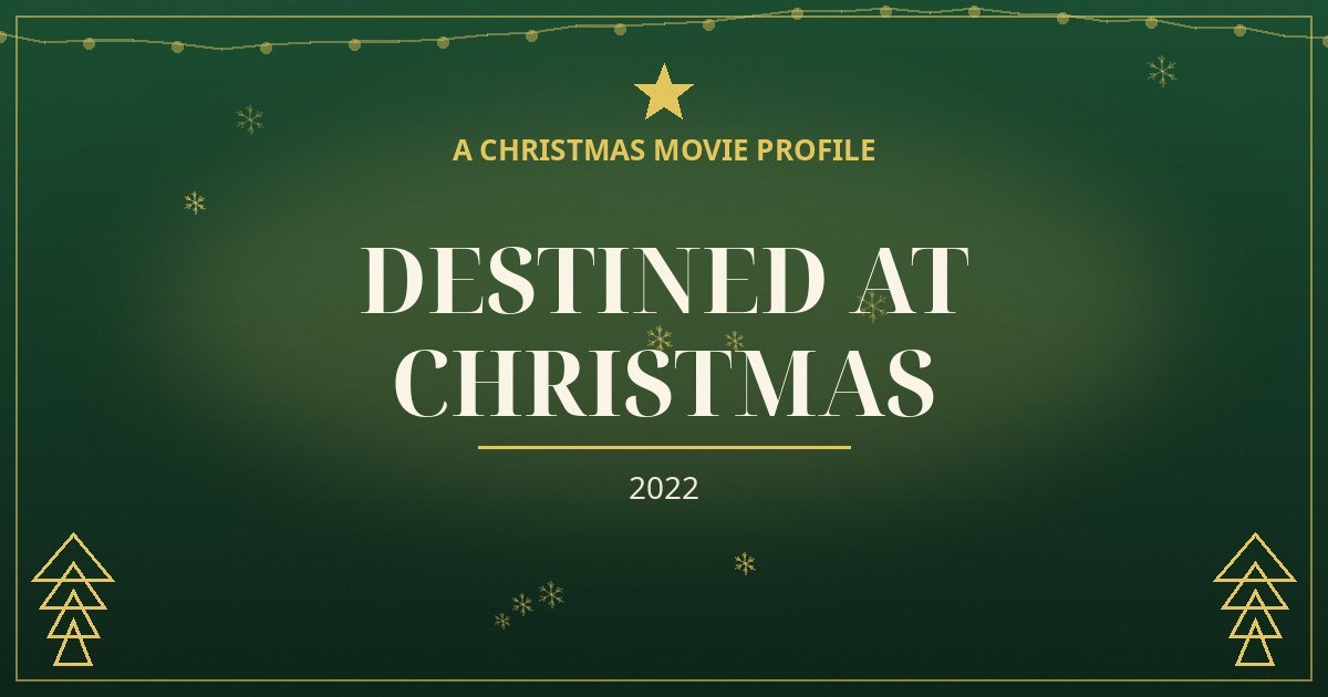Destined at Christmas — original designed title card art