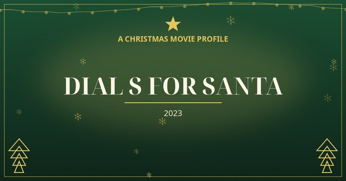 Dial S for Santa — original designed title card art