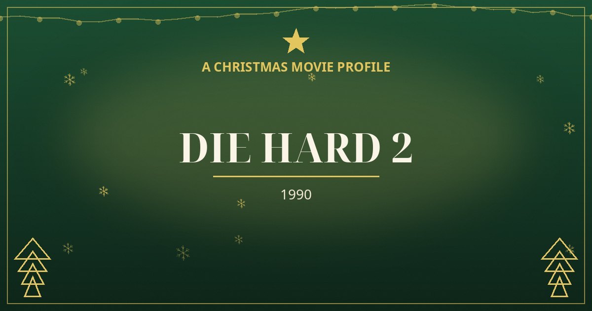 Die Hard 2 — original designed title card art