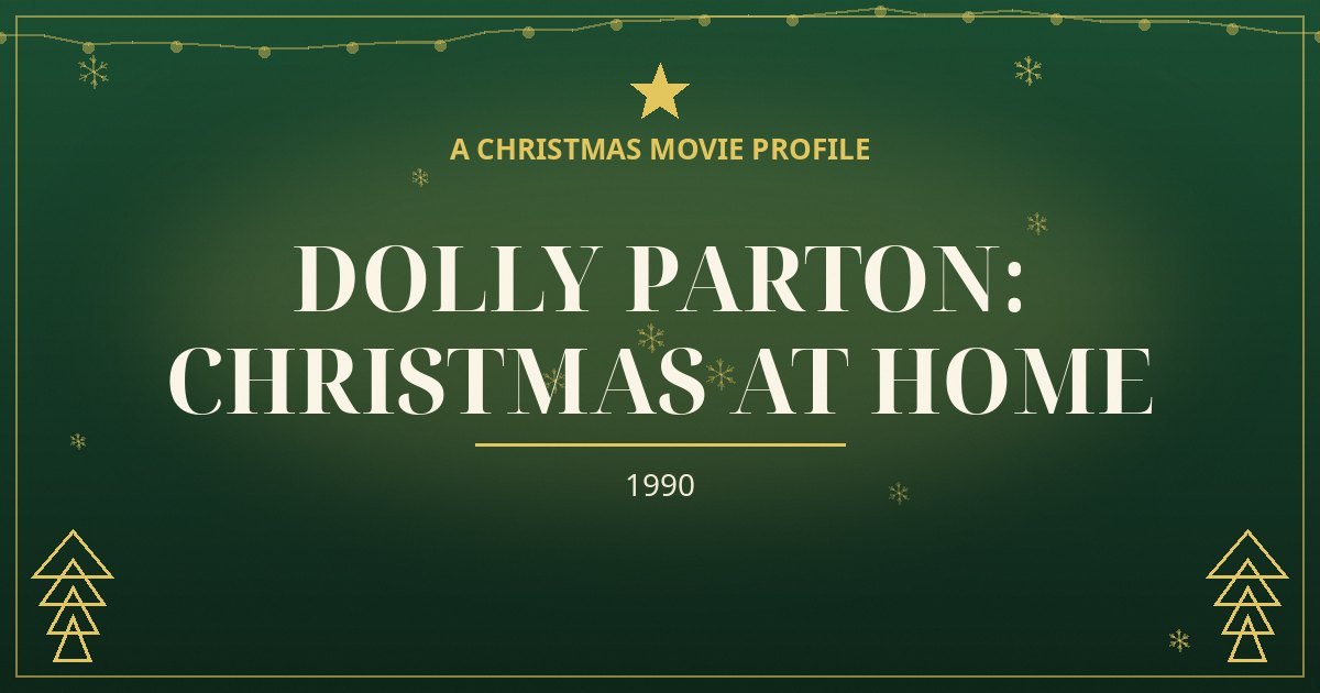 Dolly Parton: Christmas at Home — original designed title card art