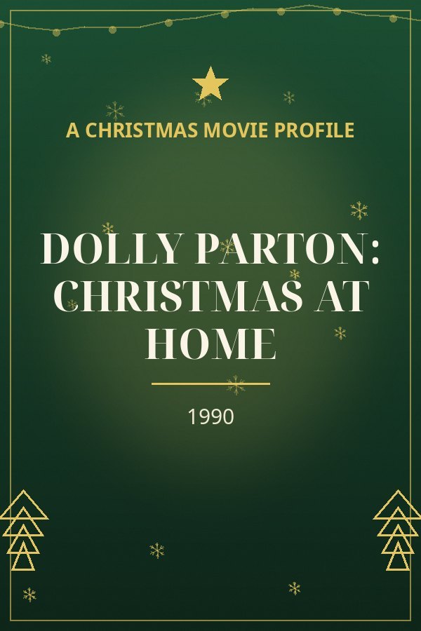 Dolly Parton: Christmas at Home — designed title card art