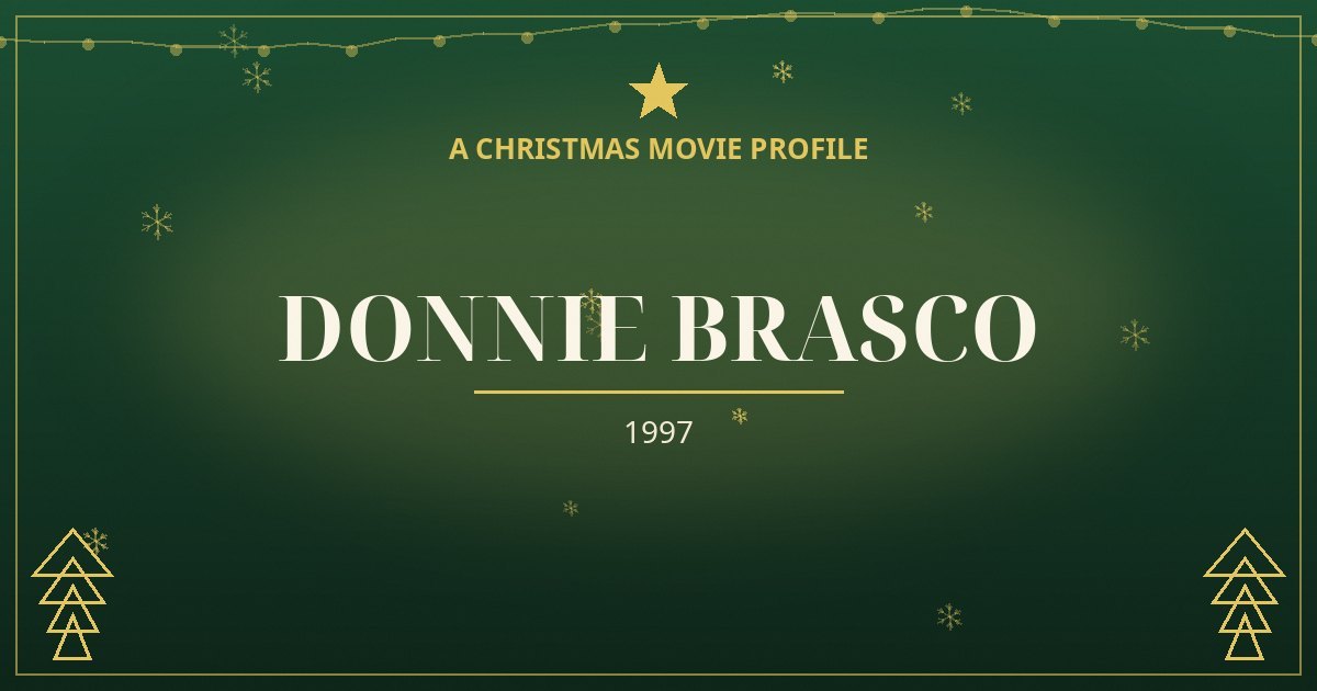 Donnie Brasco — original designed title card art