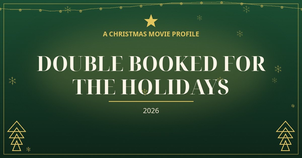 Double Booked for the Holidays — original designed title card art