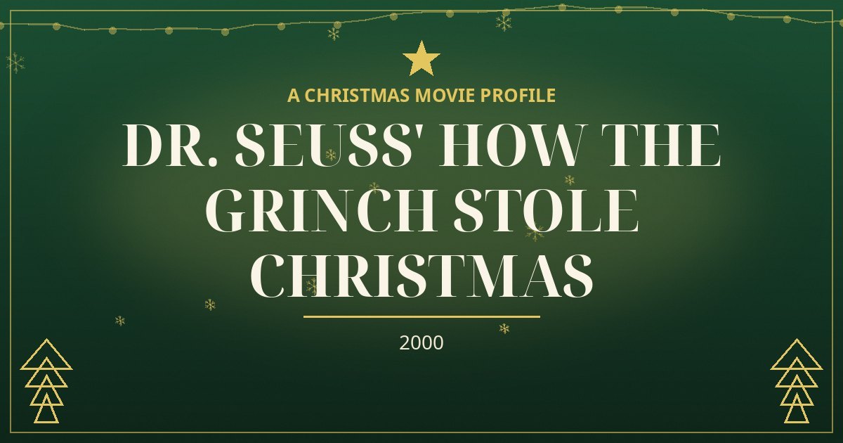 Dr. Seuss' How the Grinch Stole Christmas — original designed title card art