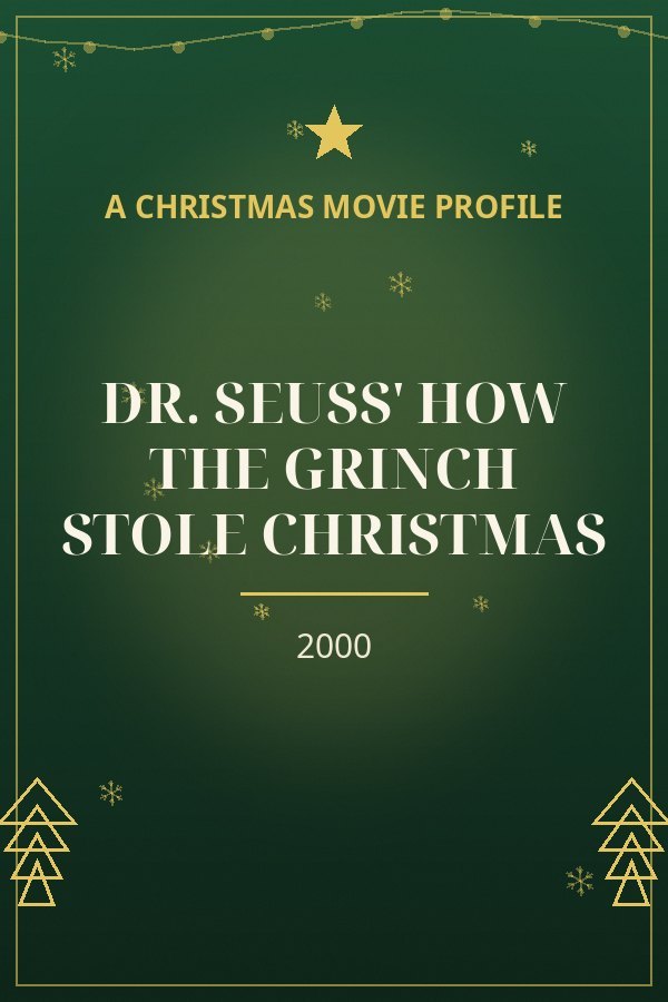 Dr. Seuss' How the Grinch Stole Christmas — designed title card art