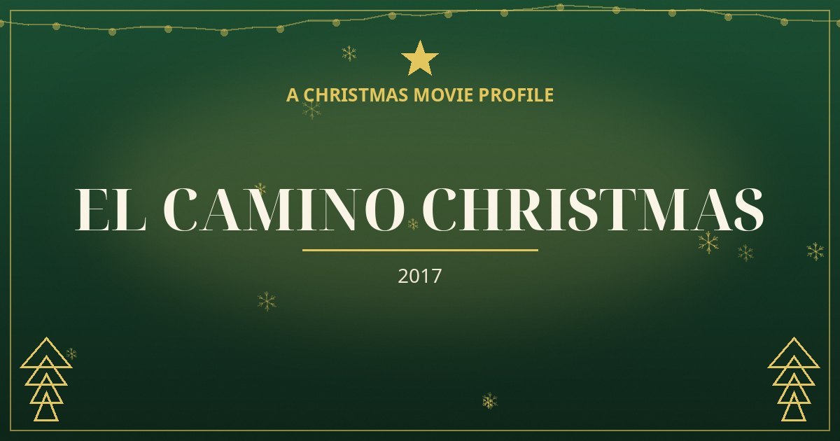 El Camino Christmas — original designed title card art