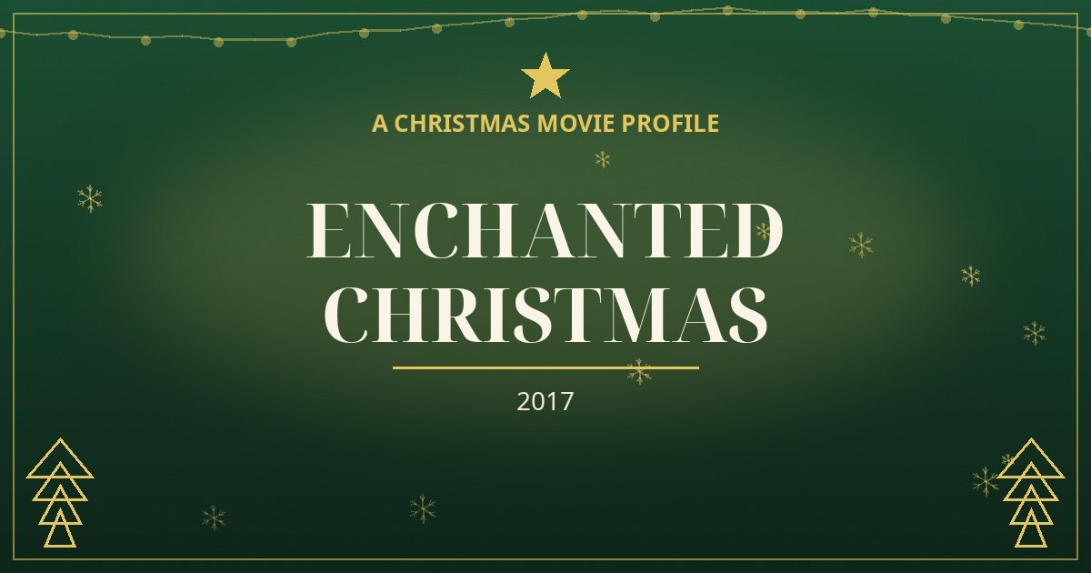 Enchanted Christmas — original designed title card art