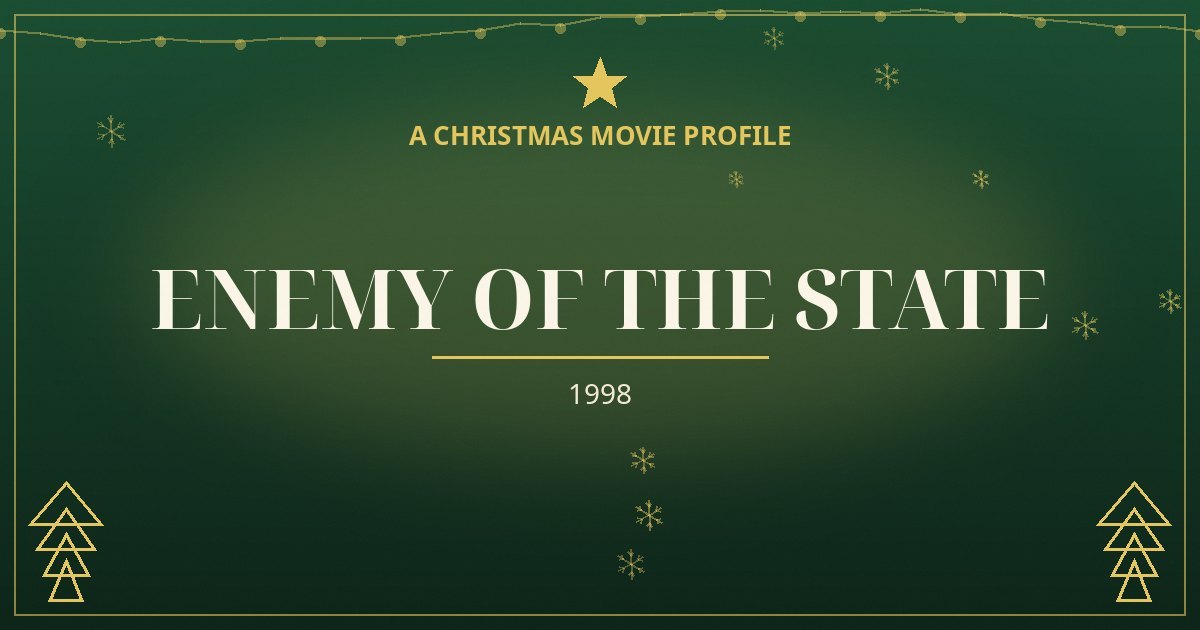 Enemy of the State — original designed title card art