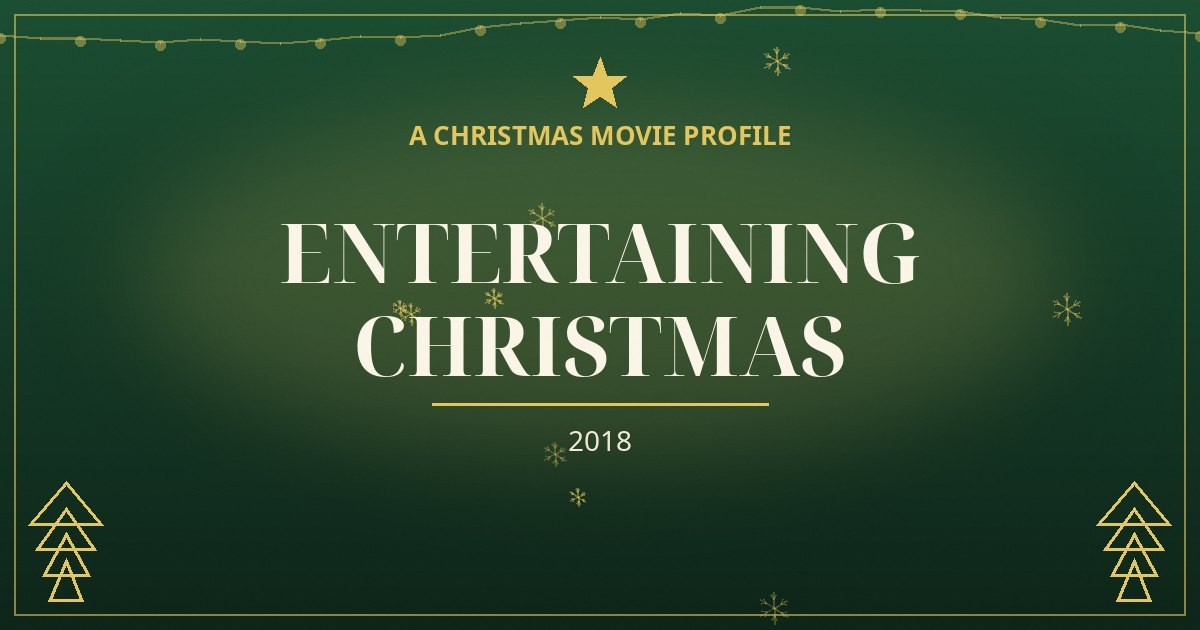 Entertaining Christmas — original designed title card art