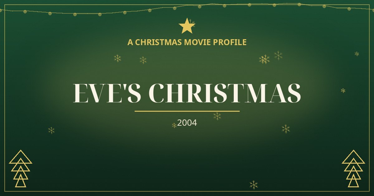 Eve's Christmas — original designed title card art
