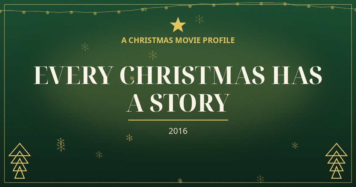 Every Christmas Has a Story — original designed title card art