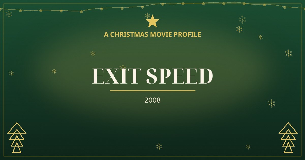 Exit Speed — original designed title card art