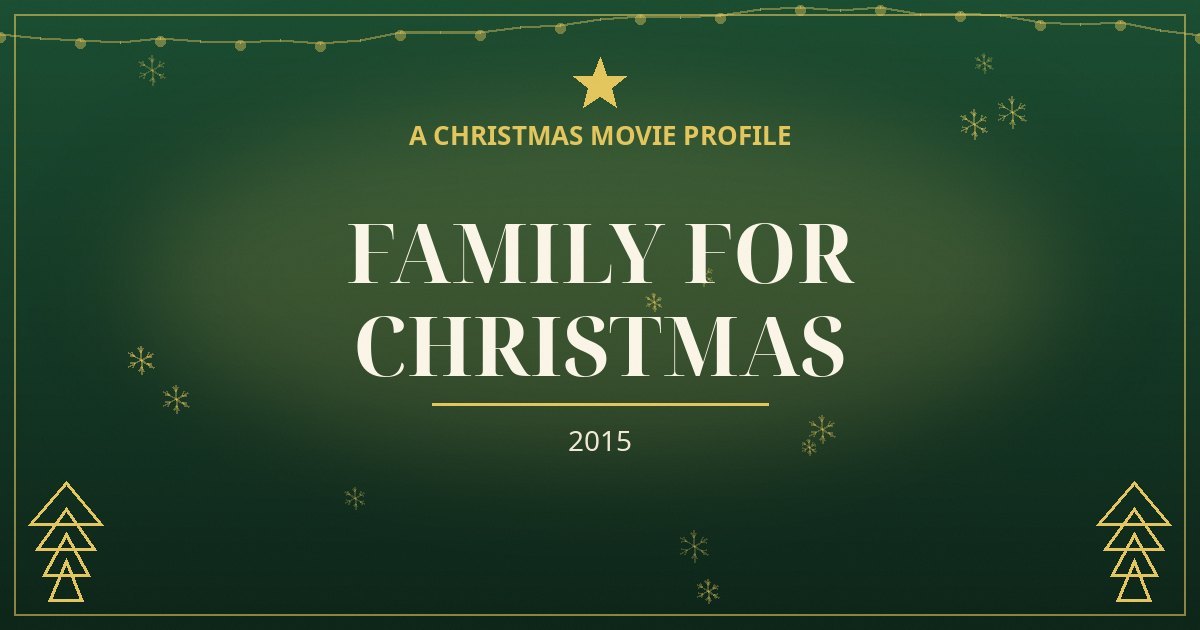 Family for Christmas — original designed title card art