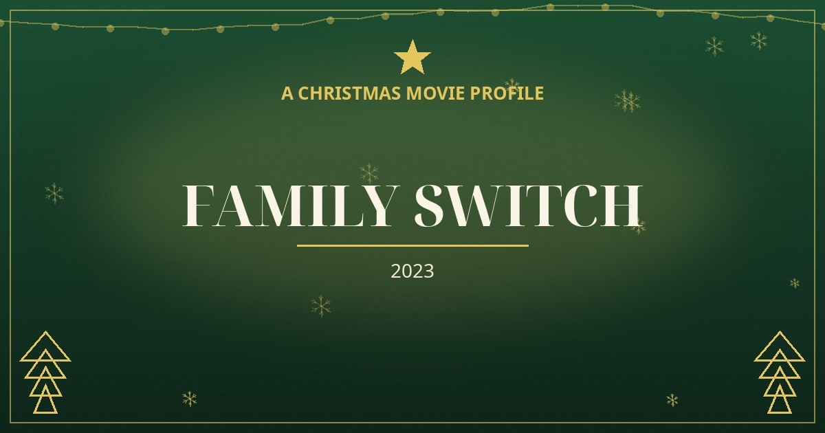 Family Switch — original designed title card art