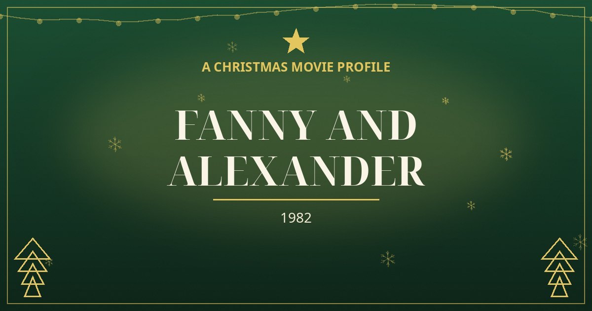 Fanny and Alexander — original designed title card art
