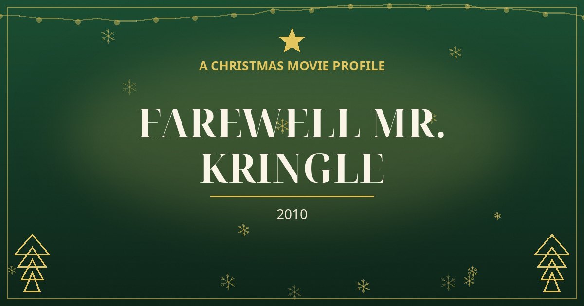 Farewell Mr. Kringle — original designed title card art