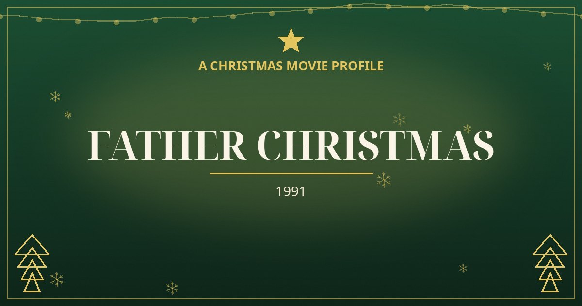 Father Christmas — original designed title card art