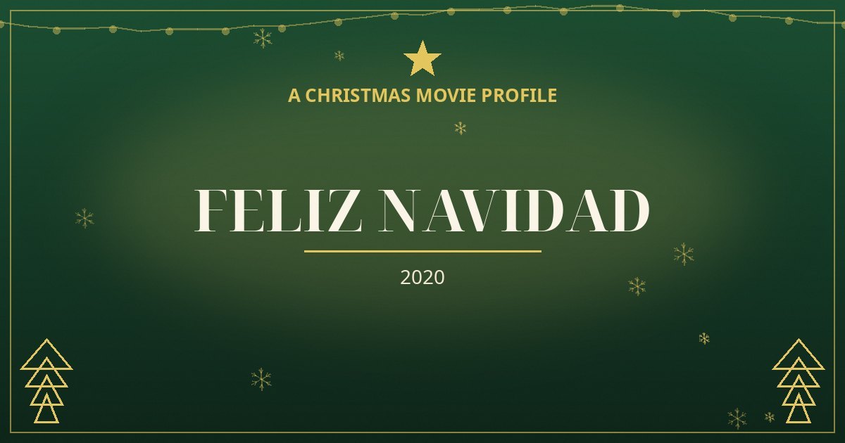 Feliz NaviDAD — original designed title card art