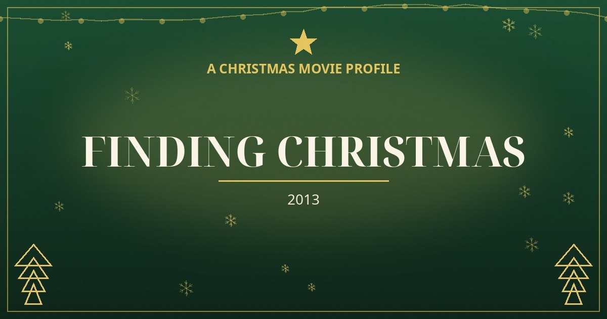 Finding Christmas — original designed title card art
