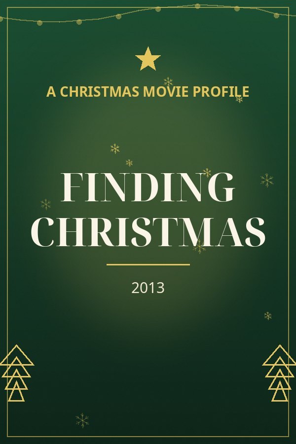 Finding Christmas — designed title card art