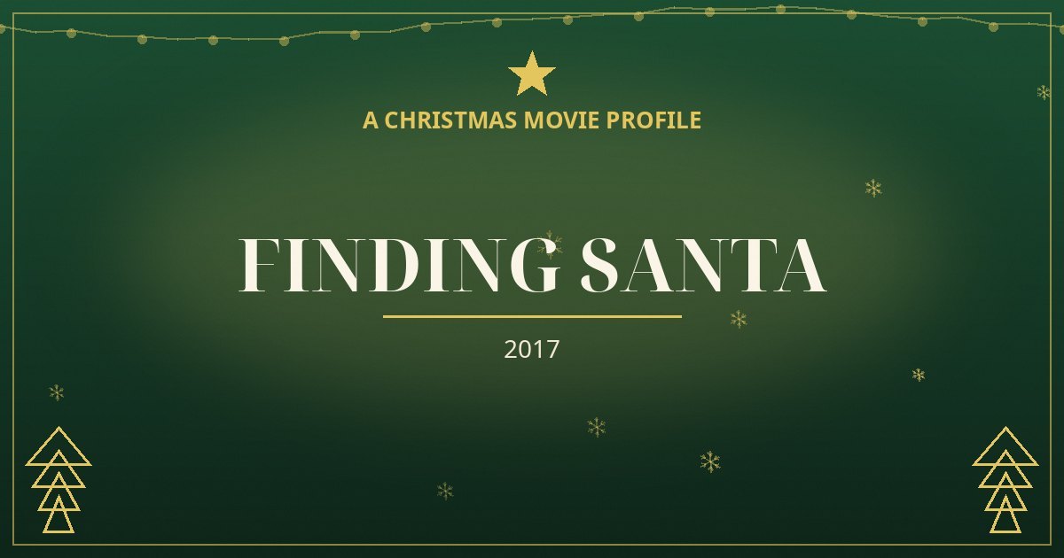 Finding Santa — original designed title card art