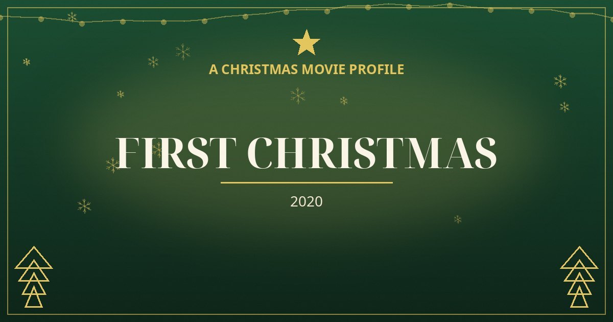 First Christmas — original designed title card art
