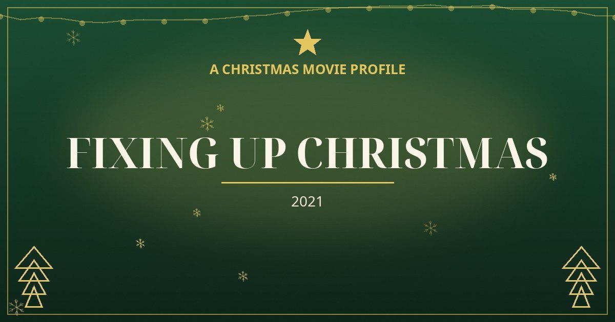 Fixing Up Christmas — original designed title card art