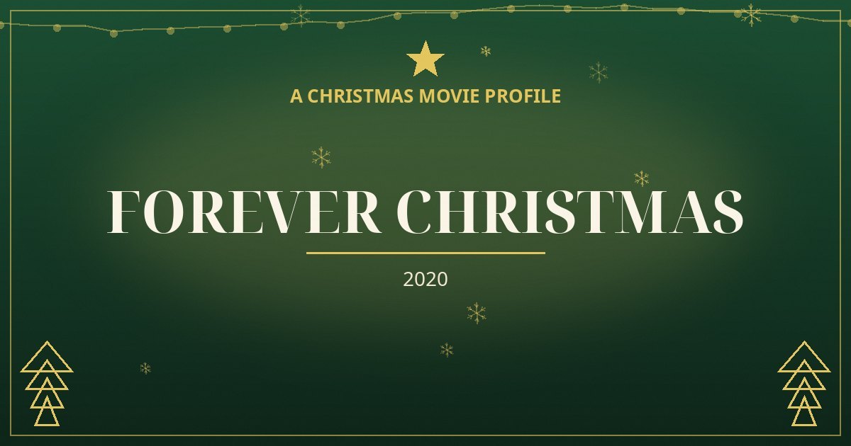 Forever Christmas — original designed title card art