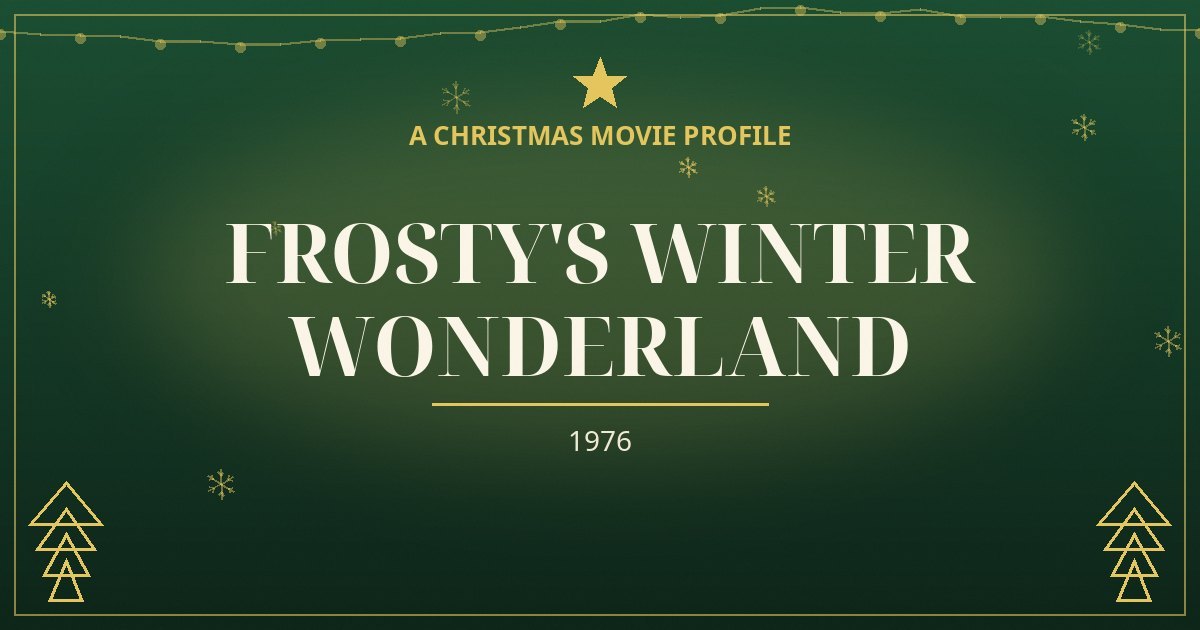 Frosty's Winter Wonderland — original designed title card art