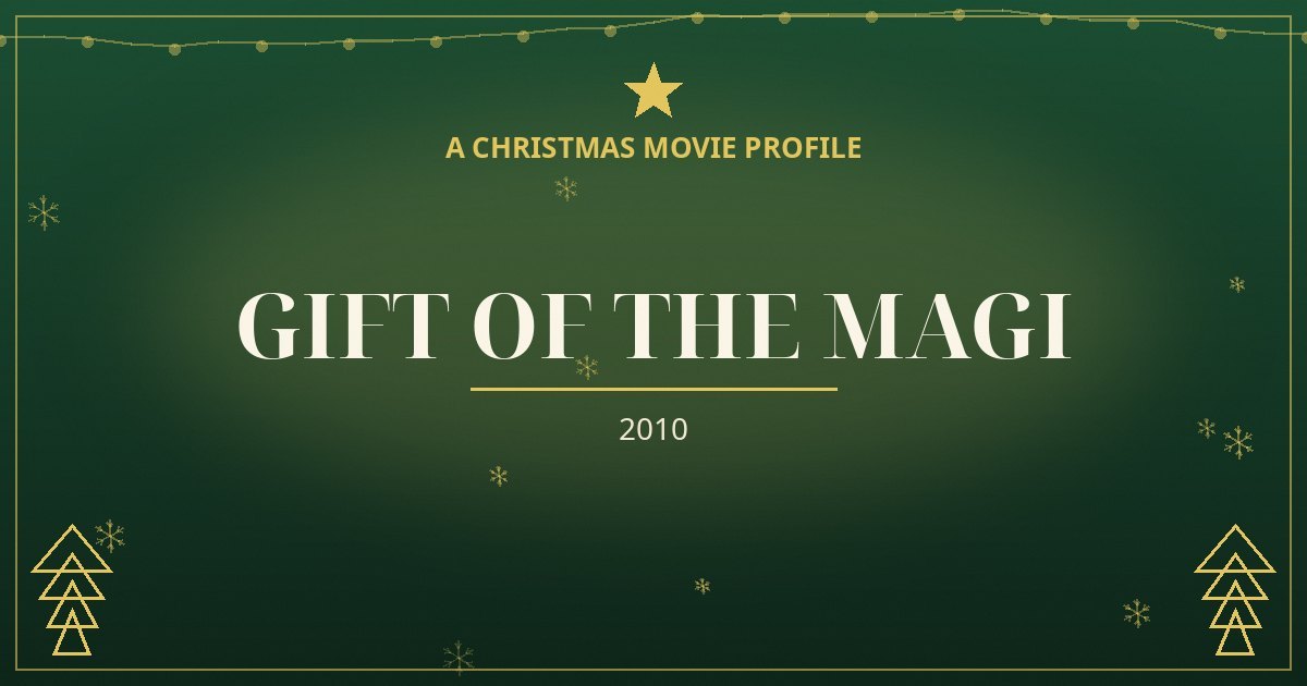Gift of the Magi — original designed title card art