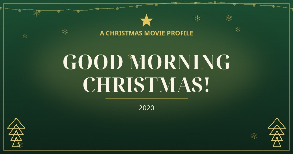 Good Morning Christmas! — original designed title card art
