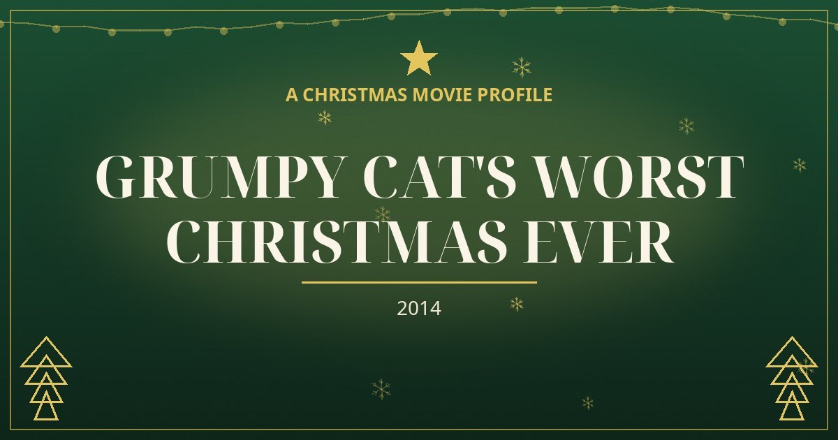Grumpy Cat's Worst Christmas Ever — original designed title card art