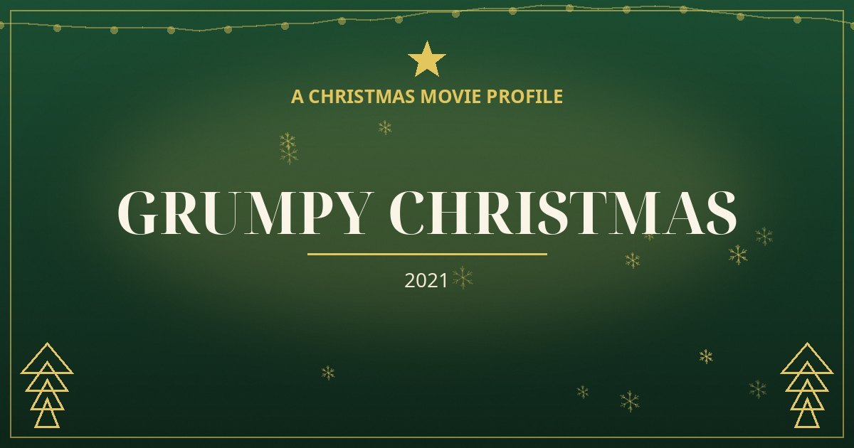 Grumpy Christmas — original designed title card art