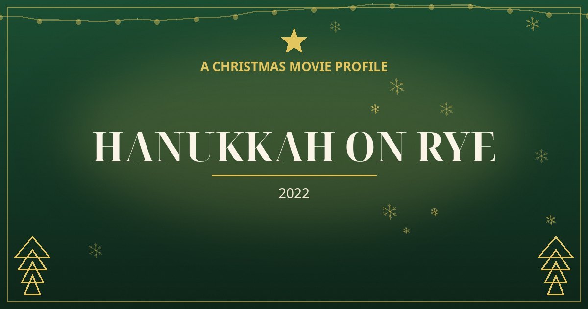 Hanukkah on Rye — original designed title card art