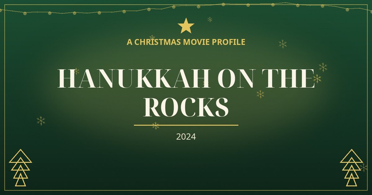 Hanukkah on the Rocks — original designed title card art