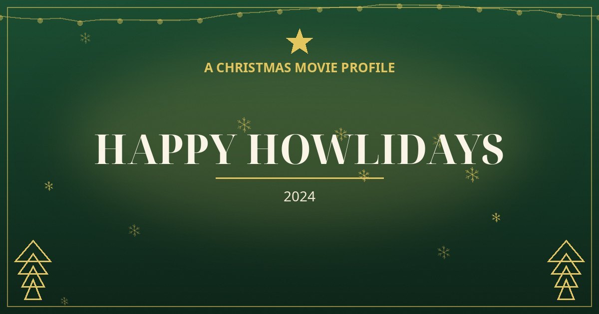 Happy Howlidays — original designed title card art