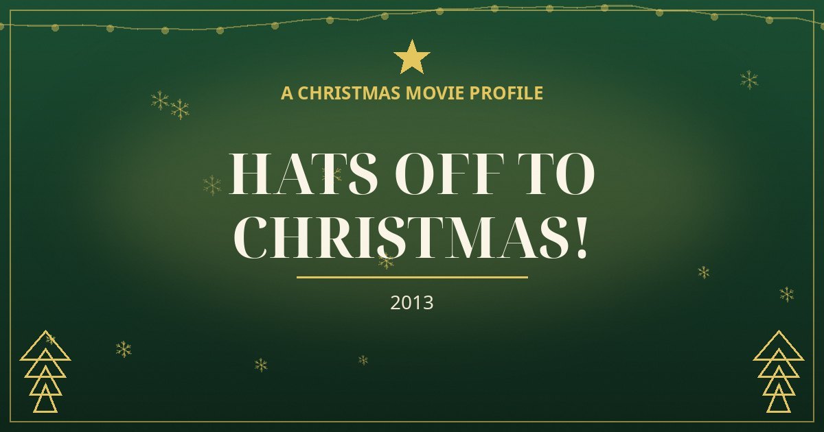 Hats Off to Christmas! — original designed title card art