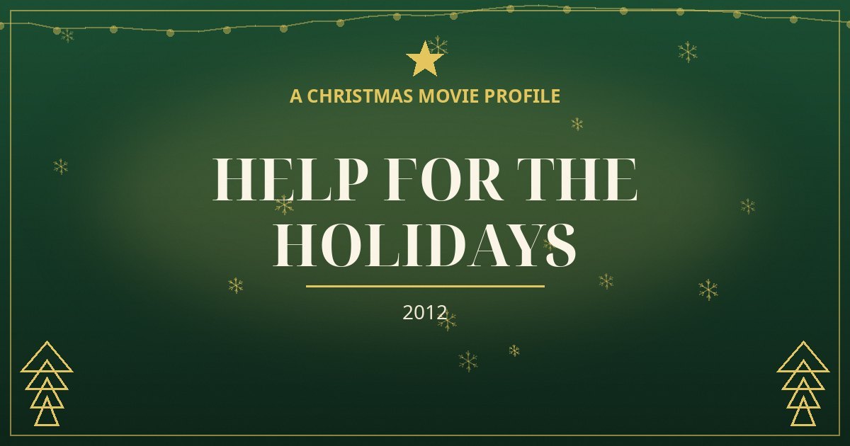 Help for the Holidays — original designed title card art