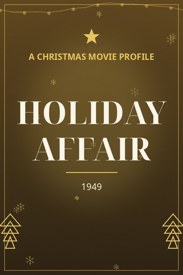 Holiday Affair — designed title card art