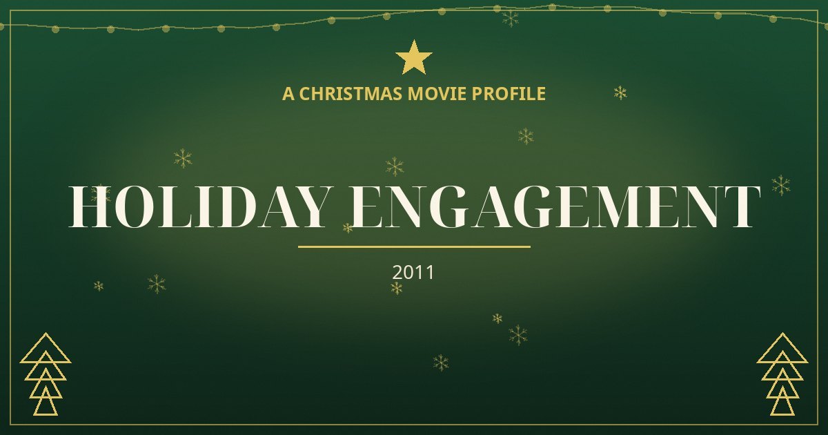 Holiday Engagement — original designed title card art