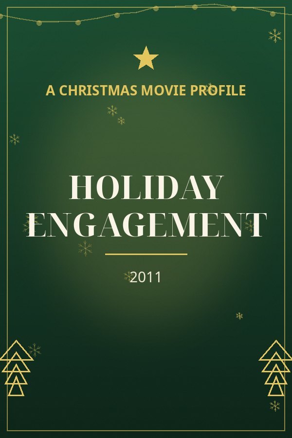 Holiday Engagement — designed title card art