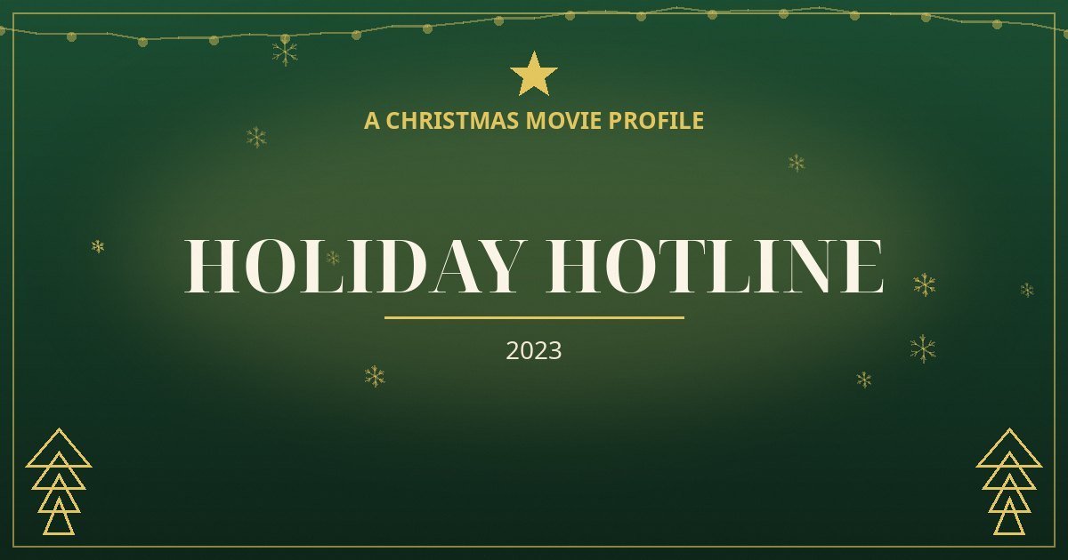 Holiday Hotline — original designed title card art