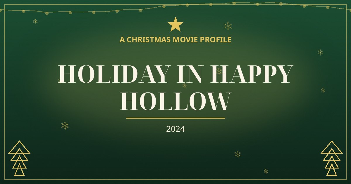 Holiday in Happy Hollow — original designed title card art