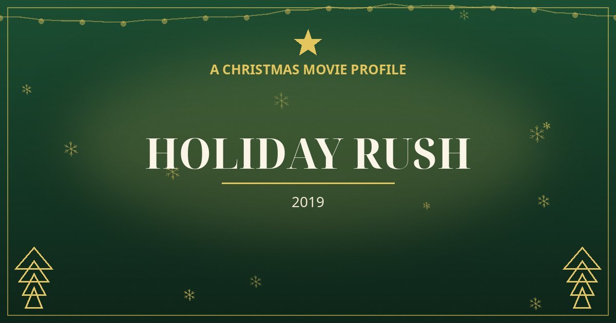 Holiday Rush — original designed title card art