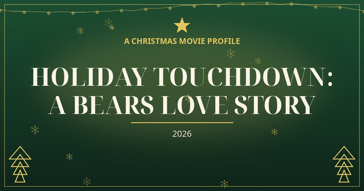 Holiday Touchdown: A Bears Love Story — original designed title card art